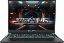 Ноутбук Gigabyte G6 Core i7 13620H 16Gb SSD1Tb NVIDIA GeForce RTX4060 8Gb 16" IPS FHD+ (1920x1200) Free DOS black WiFi BT Cam (KF-H3KZ854SD)