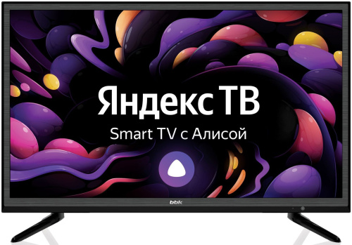 Телевизор LED BBK 24" 24LEX-7289/TS2C Яндекс.ТВ черный HD READY 50Hz DVB-T2 DVB-C DVB-S2 USB WiFi Smart TV (RUS)
