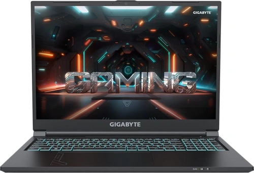 Ноутбук Gigabyte G6 Core i7 12650H 16Gb SSD512Gb NVIDIA GeForce RTX4060 8Gb 16" IPS FHD+ (1920x1200) Windows 11 Home black WiFi BT Cam (KF-G3KZ853SH)