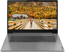 Ноутбук Lenovo IdeaPad 3 17ITL6 Core i3 1115G4/8Gb/SSD256Gb/Intel UHD Graphics/17.3"/TN/HD+ (1600x900)/noOS/grey/WiFi/BT/Cam