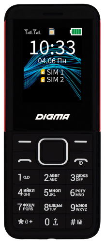 Мобильный телефон Digma C171 Linx 32Mb черный моноблок 2Sim 1.77" 128x160 0.08Mpix GSM900/1800 FM microSD max16Gb